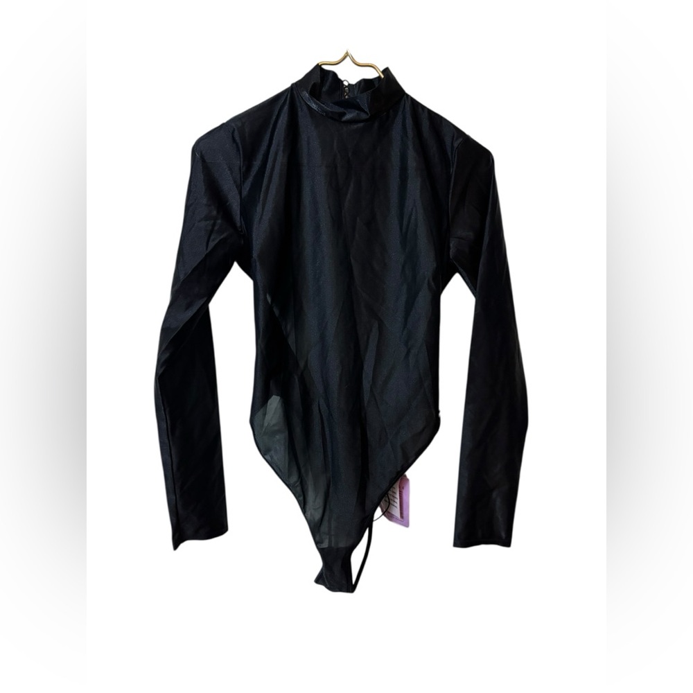Elegant Black Long Sleeve Bodysuit